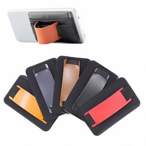 Hot Sale Id Card Holder Cell Pocket Pocket Universal High Quality Lycra Atlesive Sticker Fi Phe tylna naklejka L6ro#