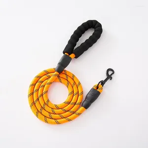 Dog Collars 200cm Pet Traction Rope Reflective Nylon Chain Anti Collision Small And Medium Sized Reins Perros Accesorios