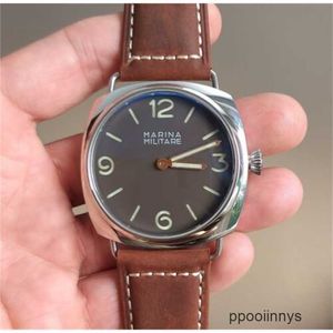 Autentyczny zegarek zanurzeniowy Panerei Zegarek męski Marina Militaire Hołd Watch Cortebert - Unitas 6431 Ruch Nowy 47 mm Case EJB5