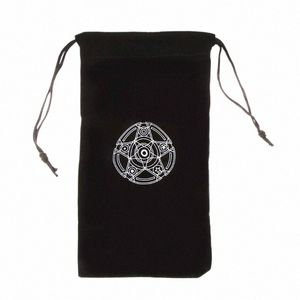 Veet Pentagram Tarot Card Torka do przechowywania zabawka biżuteria do domu mini szafki pakiet gier planszowych Tarot Storage Bag O8HJ#