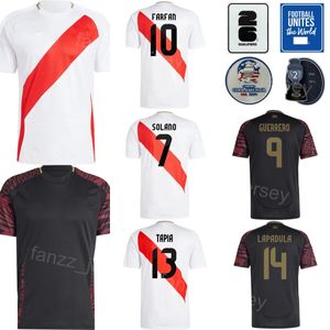 Men Soccer Peru 23 Joao Grimaldo Jerseys 24/25 National Team 8 Piero Quispe 10 Sergio Pena Wilder Cartagena Paolo Guerrero Jesus Castillo Football Shirt Copa America America