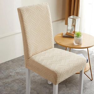Chair Covers Jacquard Cover Stool Elastic Universal Size Seat Case Home Textile Comfortable Antiskid Protection