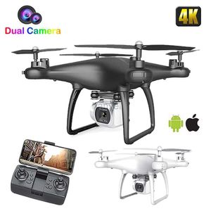 DRONS RC DRONE WIFI FPV UAV Med flygfotografering 4K HD Pixel Camera Remote Control 4-aixs Quadcopter Aircraft Flying Toys Jimitu 240416