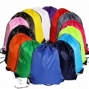 Летняя открытая портативная спортивная сумка с густым шнурки езды рюкзак для бухни для шнурки для одежды для одежды рюкзаки рюкзаки для водонепроницаемых v22x#