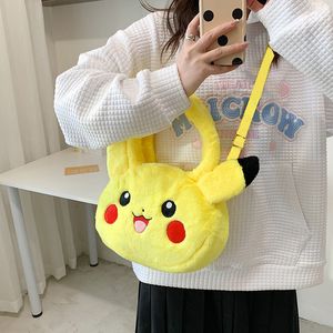 Kawaii Plush Bag Cinnamoroll Kuromi min melodi söta ryggsäck axelväska tote makeup plyschar stor handväska present flickor