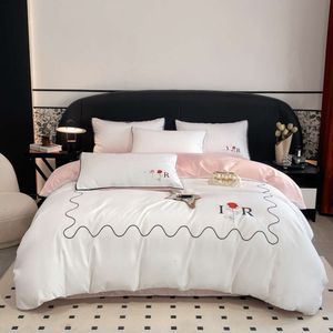 All Four Piece Set Pure Cotton Bed Sheet Net Red Chao Brand Digital Printed Duvet Cover