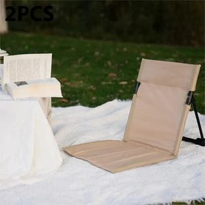 Sedia da campeggio pieghevole da campeggio per esterno parco giardino singolo sedia pigra cuscino cuscino da picnic da campeggio sedia da sedia da spiaggia 240407