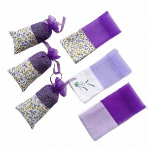 10pcs/lot Empty Fragrance Pouch Drawstring Bag Floral Printing Lavender Bags Sachets Bag Gift x8GT#