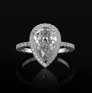 2024 Radiant Cut 3CT Labor Diamond Ring Bijou Engagement Ehering Bandringe für Frauen Brautparty Schmuck F396