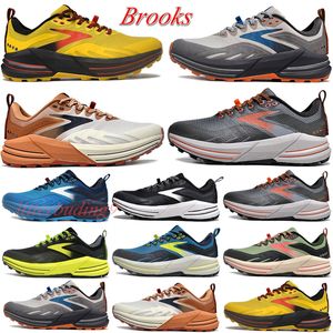 Nuove scarpe da corsa all'aperto di Brooks Brook Cascadia 16 Lancio 9 Atomic Blue Blue Black Ebony Night Nightlife Orange Fashion Trainer da uomo Sneaker Sports Sports