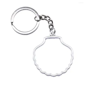 Klasynie 1PCS Shell Shape Metal Ramka Blak kluczy dla kobiet Materiały Zaopatrzenie w biżuterię Rzemiosła Pierścień Rozmiar 28 mm