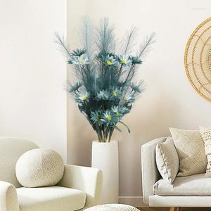 Flores decorativas 1bunch 85cm Pampas de grama de grama de seda artificial girassol Reed para decoração de casamentos Decoração de jardim da sala de estar