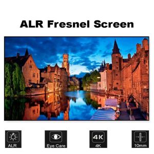 Fscreen 120 Inch Fresnel Fixed Frame Ambient Light Rejection Projector Screen for Home Theater Laser TV Projection Screen