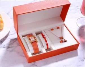 Orologi da polso per leisure quadrate h lettera Lady orologio abito bracciale semplice cintura femmina Gift2548803