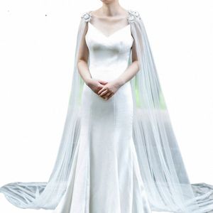 TOPQUEEN G21 BRIDAL SHAWL ROBE NOVO CAPE VEIL TULLE PROBRA