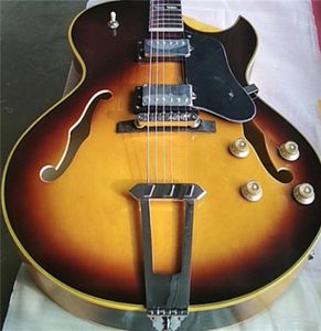 Es Custom Fat Hollow Body 175 Style Jazz Electric Guitar Guitars Guitarra1685954