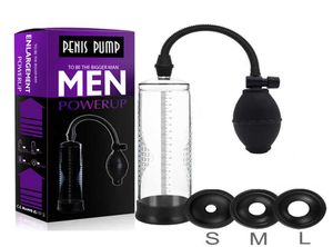 Massage Penis Pump Sex Shop Penis Extender Dick utvidgning Sexiga leksaker för vuxna MANA PENIL ERECTION TRÄNING INTIME SEX TOY FO7218516