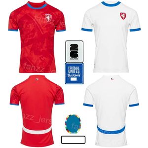 2024-25 Nationslag Tjeckien 4 KREJCI Soccer Jerseys Man Euro Cup 7 Barak 19 Chory 2 Zima 22 Soucek 10 Schick Doudera Jurasek Provod Hlozek Football Shirt Kits