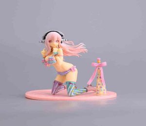 12cm Super O Swimsuit Ver.Figura de anime sexy Super o Pink Ice Cream Series PVC Ação Figura Toys 2201088030507