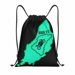 ショップヨガバックパックのためのカスタムアイルオブマンフラッグドローストリングバッグ