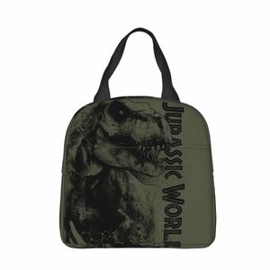 Jurassic Park na izolowanej worku na lunch torba na szczelinę wielokrotnego użytku worek chłodniczy Tote Lunch Box Picnic Mężczyzn Kobiety 62mA#