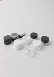 200 x 1G 2G Refillerbara flaskor Mini Travel Face Cream Jar Small Cosmetic Container Plast Tomt Prov Makeup Pothigh Quatity2660402