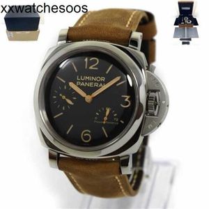 Designer Watch Paneraiss Watch Mechanical 2013 Power PAM00423 Black Dial Magnetic Nastro