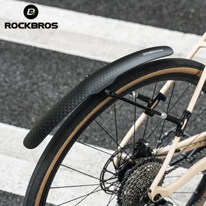 Rockbros Bicycle Mudguard Bike Fender PP Soft Plastic Strong Toughness Road Lämpliga skyddstillbehör Y240410