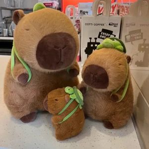 Capybara Peluş Simülasyon Hayvanları Sevimli Capibara Fluffty Peluş Oyuncak İnternet Ünlü Anahtarlıklar Trend Yumuşak Dolgulu Bebek Hediye 240411