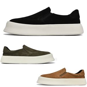 Spedizione gratuita Uomo da donna Scarpe casual Casual Basso piatto traspirante Black Green Brown Mens Trainer Sport Sneakers Gai