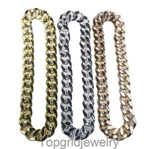 Кубинская золотая цепочка надувное колье ожерелья хип-хоп ожерель