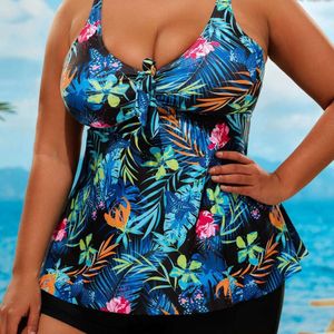 24 yıl yeni büyük boyutlu kadınlar dijital baskılı bölünmüş moda mayo seksi plaj kıyafeti f41644