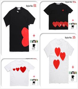 Men camise as mulheres tee tee de alta qualidade de mangas curtas camiseta de algodão japonês bordado coração grande amor impressão de impressão de impressão de casal coleta de fundo b107718233