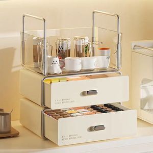 Desktop Storage Box High Appearance Level Household Living Room Kitchen Snacks Cosmetics Stationery Sundry Basket 240329