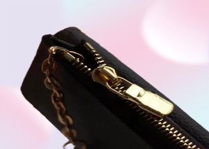 M69431 titular de cartões Recto verso designer moda feminina mini zippy organizador carteira moeda bolsa saco de cinto de charme de chave