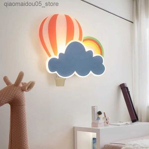 Lamps Shades 8W 12W cute wall lamp used for hallway bedside childrens bedroom indoor lighting staircase simulated cloud art design Sconces decoration Q240416
