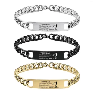 Bracelets de charme masculino link jóias de pulseira de hip -hop para o dia de ação de graças aniversário