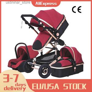 Kinderwagen# Multifunktional 3 in 1 Baby Kinderwagen Luxur