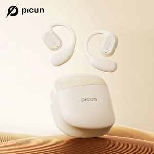 PICUN H1 OWS Ohrhörer Bluetooth 5.3 Wireless Earphone Luftzeithörer mit Mikrofon 3D Spatial Audio Sports Ohrhaken 240411