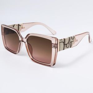 Mens óculos de sol, óculos de designer lentes progressivas de quadros quadrados grandes de alta qualidade estilo de verão, estilo rosa feminino uv40070566660