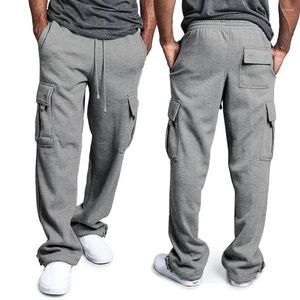 Men's Pants Fashion Casual Work Gym Workout Running Training Sports Street Hip-Hop Style Loose Solid Color