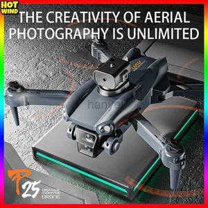 Drohnen 2024 P25 Drone Triple Camera 8K HD bürstloser UAV GPS Professionelle Luftfotografie Hindernisvermeidung Flugzeuge Remote -Spielzeug 240416