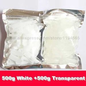 Handmade Soap 2Bags 1KG Handmade Soap Base 500g White +500g Transparent Soap Base Soap Raw Material Natural 240416