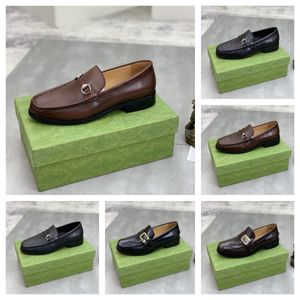 6 Modelo novo homem designer Sapatos luxuosos de couro deslizam em couro patente Casual Oxford sapatos mocassin glitter calçados masculinos de toe de ponta para homens tamanho 38-46