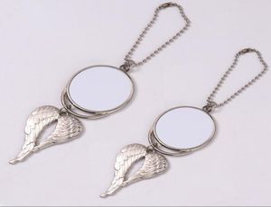 Pendant Sublimation Air Fresheners White Blank DIY Customized Gifts Three Styles Car Pendants Metal Angel Wings Ornaments A028911047