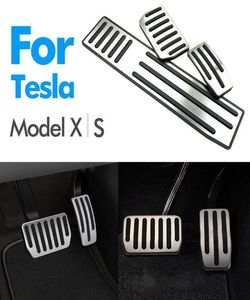 Coperchio per pedale del freno per auto per Tesla Modello S X Piena di riposo a gas a gas in acciaio inossidabile Postato Modificati Accessori Auto Auto Auto Accessori Auto.