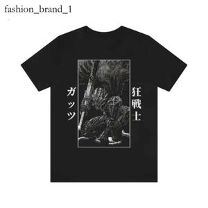 男性用アニメバーセルクメンズTシャツシャツ