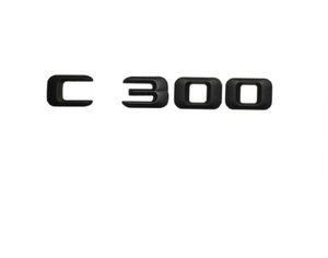 Matt Black Quot C 300 Quot Car Trunk Bakre bokstäver Word Badge Emblem Letter Decal Sticker för Mercedes Benz C Klass C3009719464