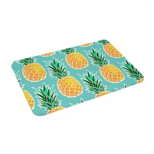 Carpets Pineapple Art 24" X 16" Non Slip Absorbent Memory Foam Bath Mat For Home Decor/Kitchen/Entry/Indoor/Outdoor/Living Room