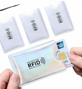 5-20pcs Anti Rfid Card Holder Blocking Reader Lock Bank Card ID Card Case Protector Metal Credit Holder Aluminium Case P71R#